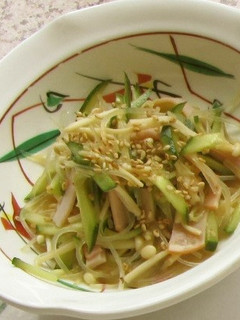 えのきだけと春雨の中華サラダ-レシピのメイン写真