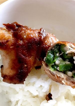 オクラの豚肉梅巻き-レシピのメイン写真