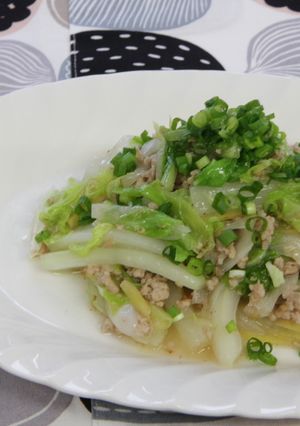 白菜と豚ひき肉炒め-レシピのメイン写真