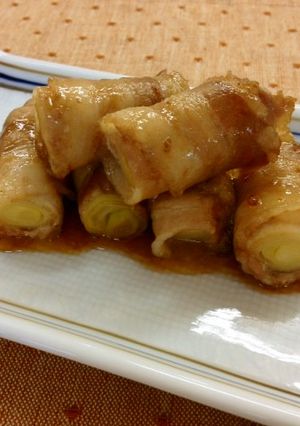 ねぎの甘辛肉巻き-レシピのメイン写真