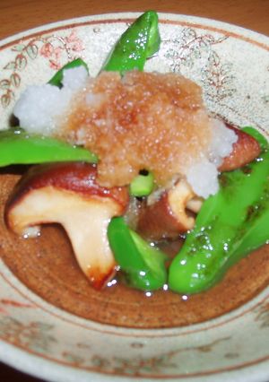 ピーマンとしいたけのおろしがけ-レシピのメイン写真