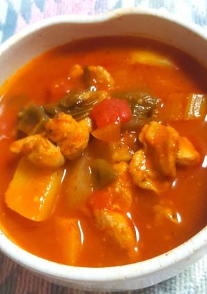 鶏モモ肉のメキシカンシチュー-レシピのメイン写真