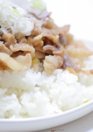 ねぎ塩ダレDE豚バラ丼-レシピのメイン写真