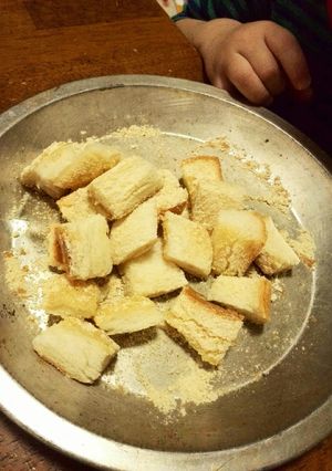 子供と作る！冷凍パンで３分おやつ！-レシピのメイン写真