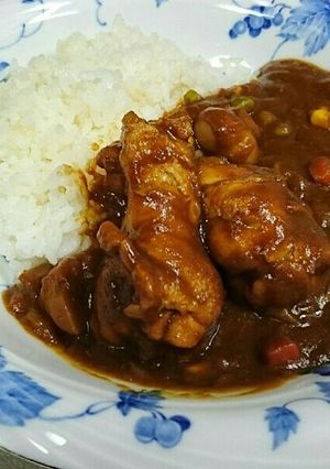 手羽元とミックスベジタブルのカレー♪-レシピのメイン写真