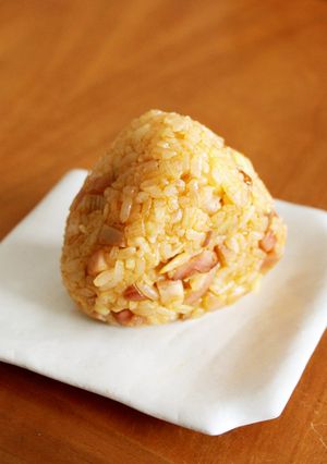 焼き豚ミョウガのおにぎり-レシピのメイン写真