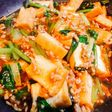 厚揚げと豚ひき肉&小松菜のあんかけ炒め♥