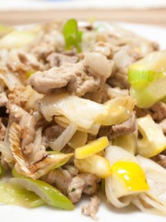 深谷ねぎとレモンの豚肉炒め-レシピのメイン写真