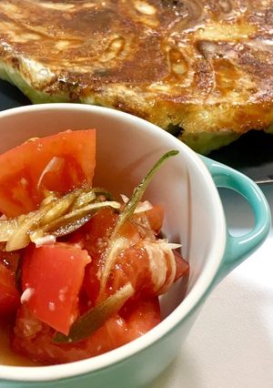 トマトのポン酢マリネ にんにく風味-レシピのメイン写真