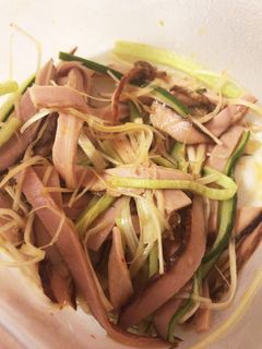 【おつまみ】焼き豚と白髪ネギの和え物-レシピのメイン写真