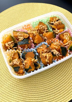お弁当に！圧力鍋でかぼちゃの煮物-レシピのメイン写真