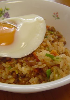 納豆キムチ炒飯-レシピのメイン写真