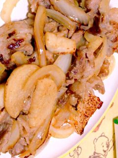 山芋,玉ねぎ,豚肉のポン酢炒め✨-レシピのメイン写真