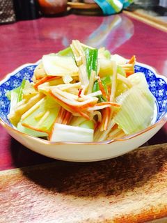 葱とカニカマの酢の物-レシピのメイン写真
