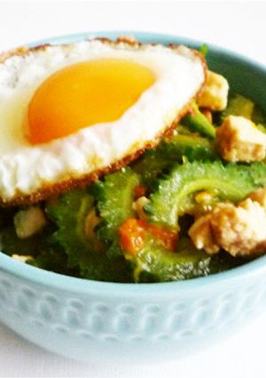 ゴーヤと豆腐のガパオ風-レシピのメイン写真