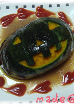 ハロウィンに！カボチャの肉詰め♪-レシピのメイン写真