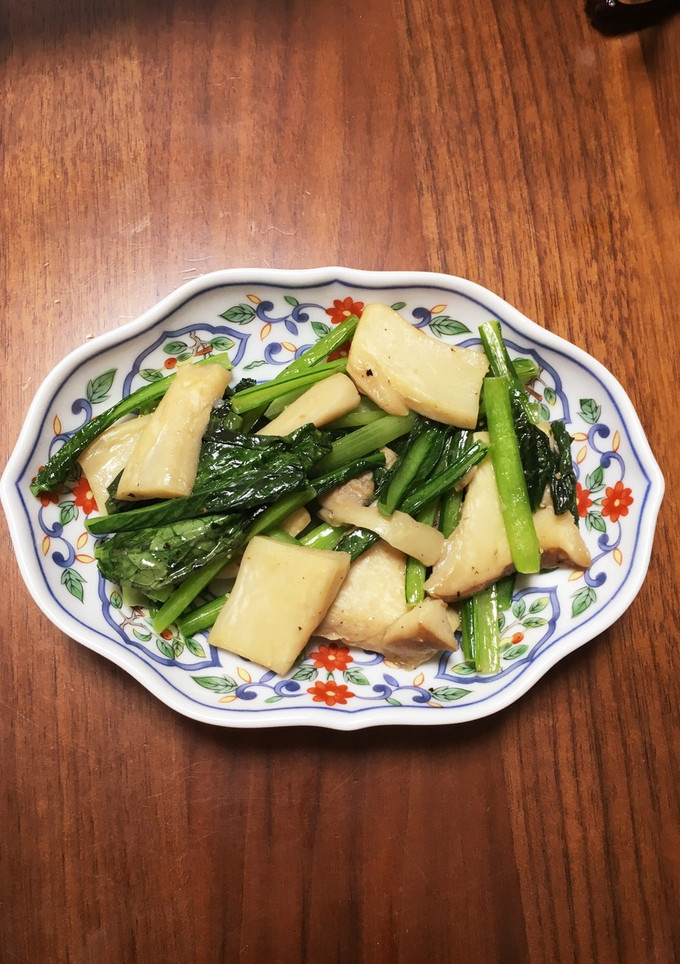 小松菜とエリンギのバター醤油炒め-レシピのメイン写真