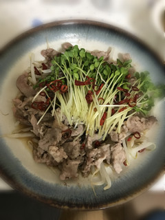 電子レンジで豚こまともやしの蒸焼き-レシピのメイン写真
