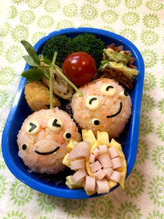 可愛い*さくらんぼ*おにぎり弁当-レシピのメイン写真