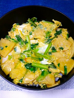 簡単丼!たけのこまつな丼-レシピのメイン写真