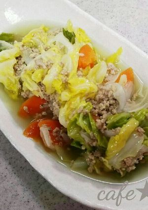 春キャベツとひき肉のほっこりポトフ-レシピのメイン写真