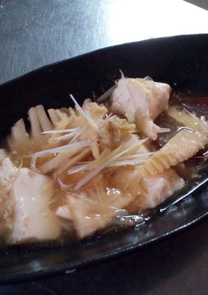 たけのこ大量消費！①くずし豆腐のあんかけ-レシピのメイン写真