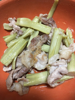 豚肉といたどりのさっぱり炒め-レシピのメイン写真