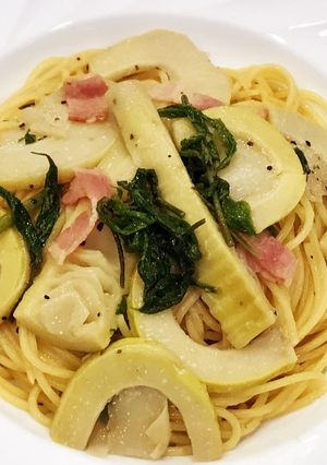 タケノコとコシアブラの和風春パスタ♡旬♪-レシピのメイン写真