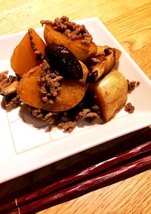 ごはんが進む！ホクホク新じゃがのそぼろ煮-レシピのメイン写真