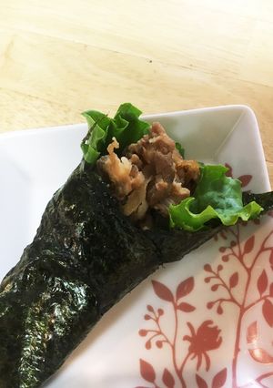 簡単☆子ども大好き！焼肉手巻き寿司-レシピのメイン写真