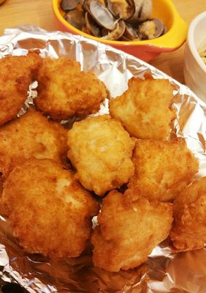 簡単！サクフワ♡明太子鶏団子！-レシピのメイン写真