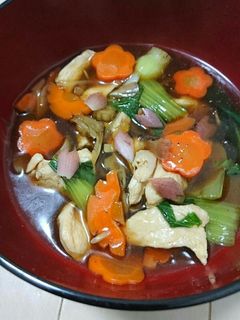 飾り切りで牡蠣油の煮込みスープ-レシピのメイン写真