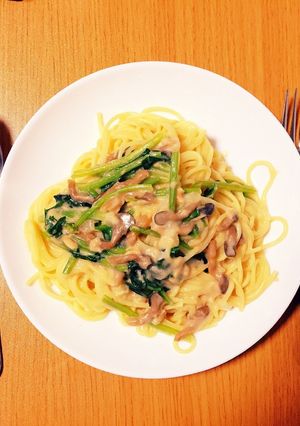 レトルトにひと手間 簡単パスタ-レシピのメイン写真