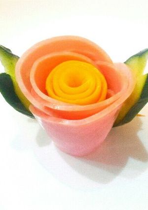弁当おかず　花　ハム　簡単-レシピのメイン写真