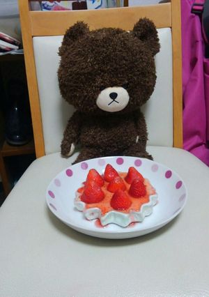 レモン風味のイチゴソースがけ！-レシピのメイン写真