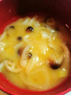 ぶなしめじと白葱の味噌汁-レシピのメイン写真