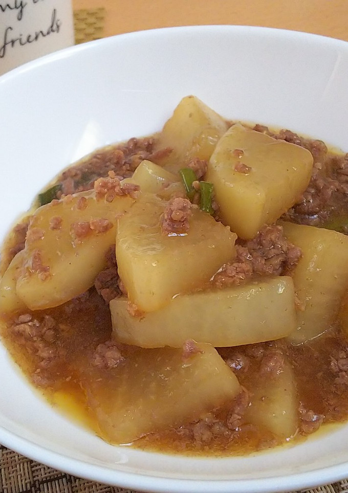 【龍愛】とろっとろ大根とひき肉の煮物-レシピのメイン写真