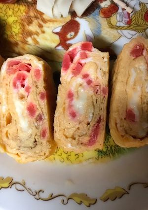 チーズ紅生姜入りだし巻き卵-レシピのメイン写真