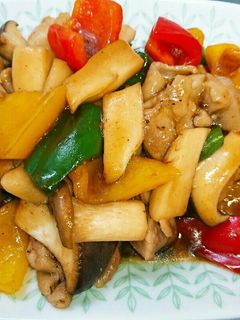 鶏肉と3色ピーマンの中華風炒め-レシピのメイン写真