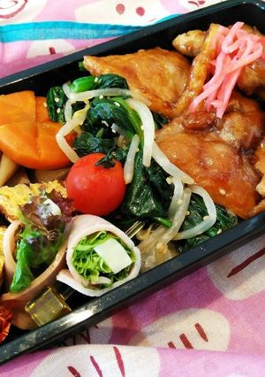 娘弁☆照りっ照り生姜焼き弁当-レシピのメイン写真
