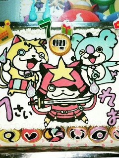 妖怪ウォッチ バースデーケーキ-レシピのメイン写真
