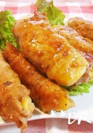 リンゴの豚肉巻き～♪♪-レシピのメイン写真