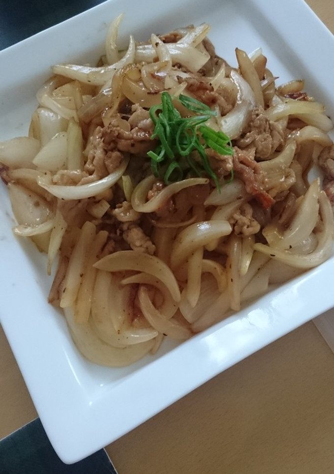 新玉ねぎと豚肉の中華炒め☆-レシピのメイン写真