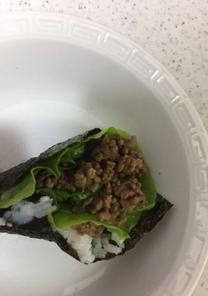 肉味噌手巻き-レシピのメイン写真