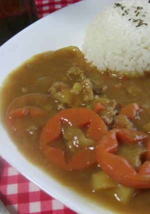 あまりニンジンでかわいいカレー♪-レシピのメイン写真
