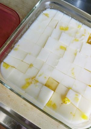 飲むヨーグルトの寒天～はちみつシロップ-レシピのメイン写真