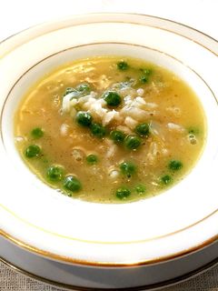 ☆リゾット米グリーンピースとセロリスープ-レシピのメイン写真