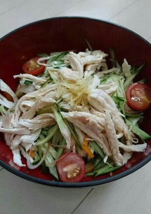 たっぷり野菜の三杯酢ばんばんサラダ-レシピのメイン写真