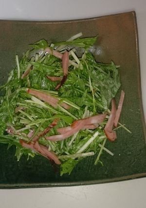 超速 水菜サラダ-レシピのメイン写真