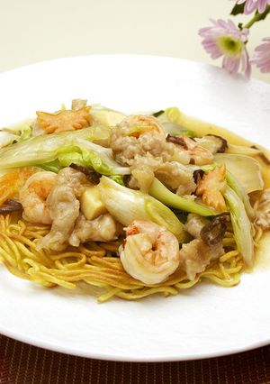 カリッと♪　五目あんかけ焼きそば-レシピのメイン写真